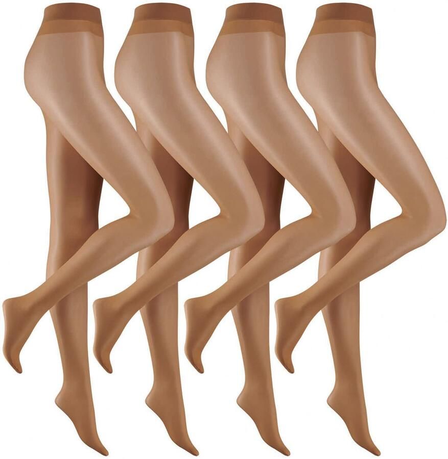 Ca o Panty Fine everyday met licht verstevigde nauwelijks zichtbare voetpunt (Set van 4) - Foto 7