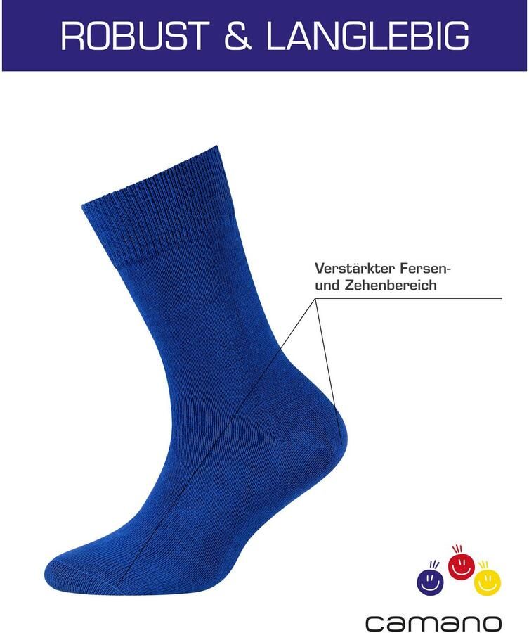 Ca o Sokken CA-Soft met comfortband en gepolsterde teen- hielzone (6 paar)