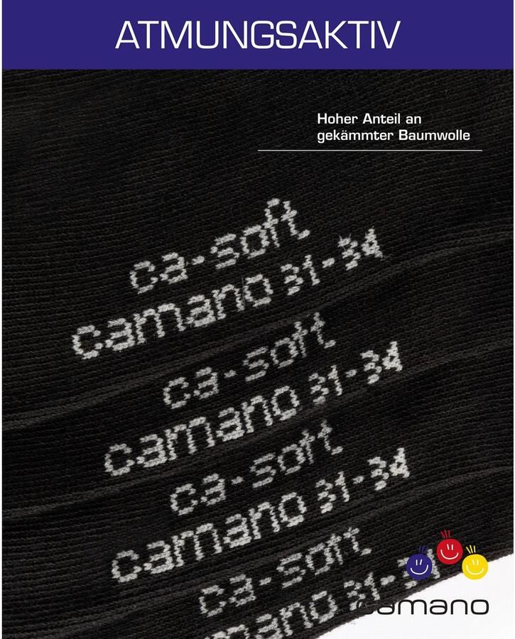 Ca o Sokken CA-Soft met comfortband en gepolsterde teen- hielzone (6 paar) - Foto 3