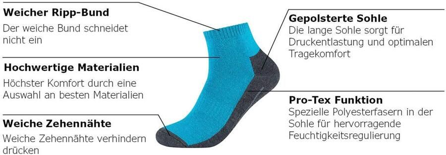 Ca o Sportsokken Function met ontlastende half-pluche zool (4 paar) - Foto 6