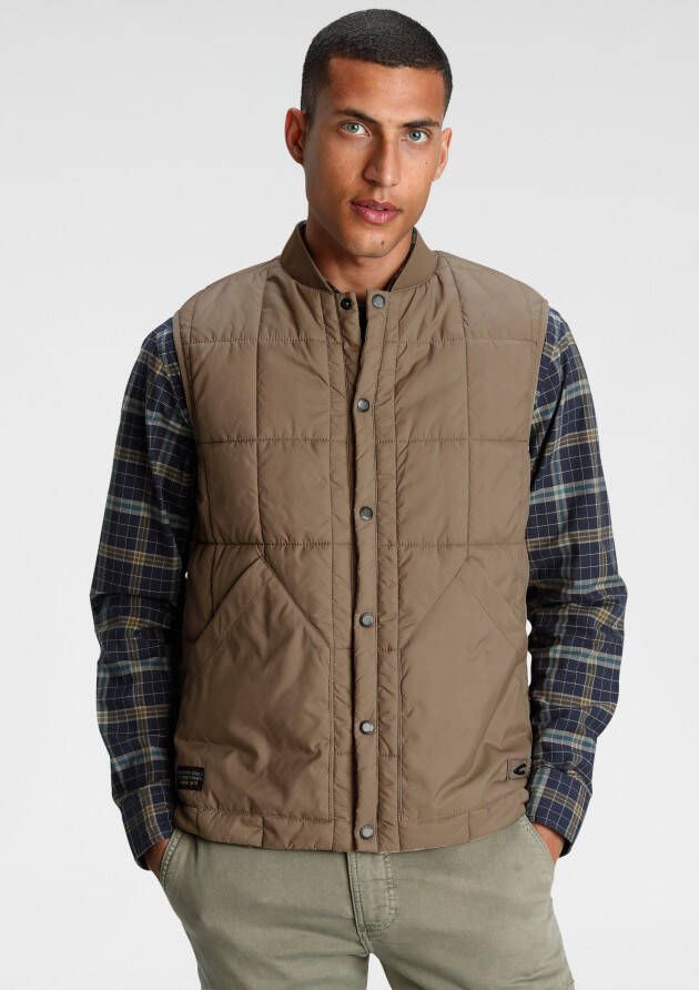 Camel active Bodywarmer met opstaande kraag