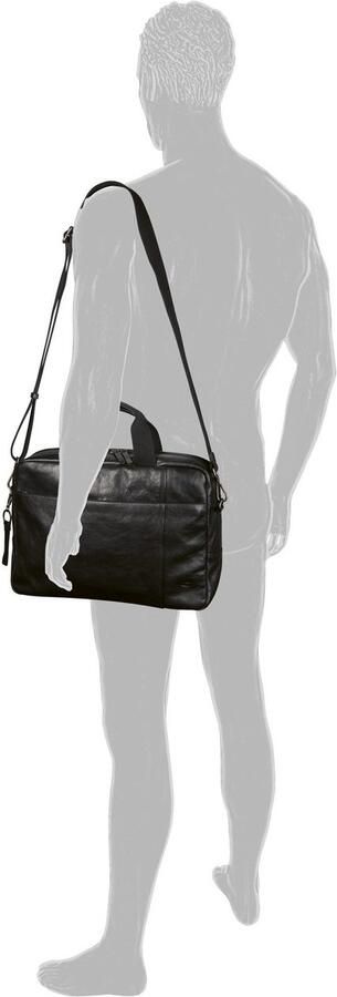 Camel active Aktetas Pijnboom van plantaardig gelooid rundleer in een stoere look met rfid-bescherming (1-delig) - Foto 3