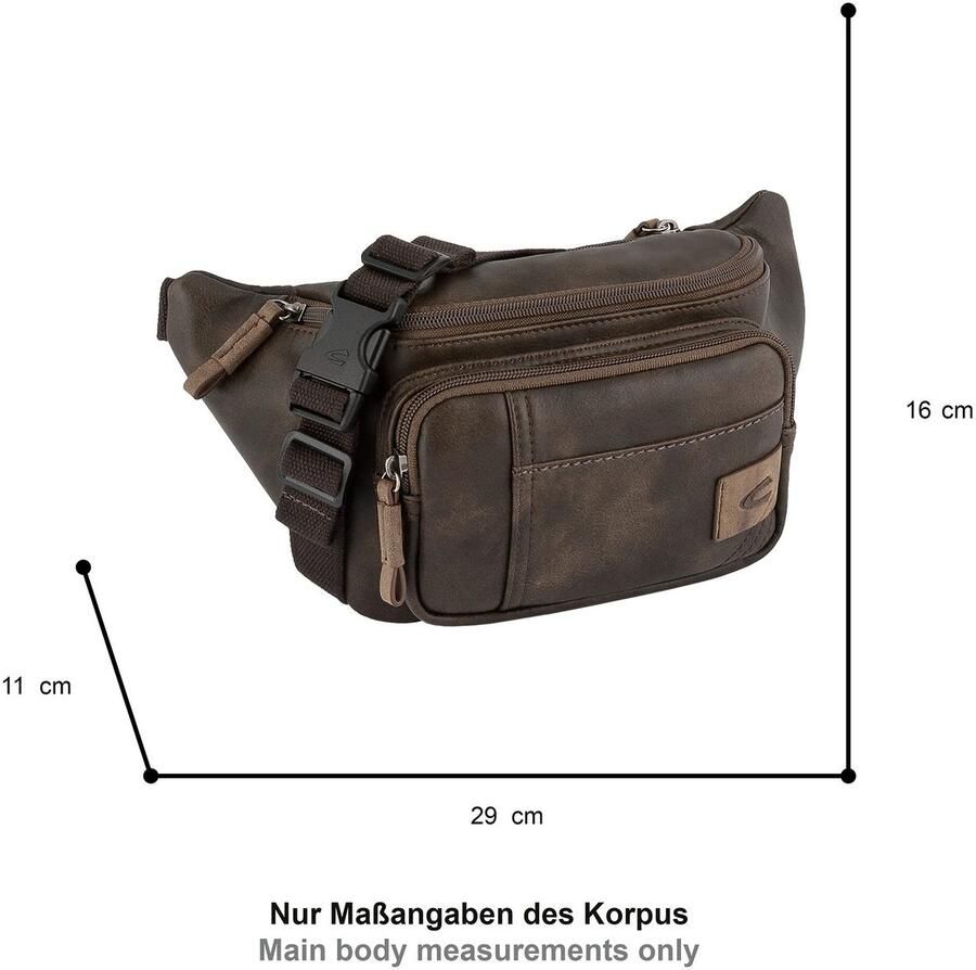 Camel active Buiktasje Laos functionele metgezel met sportieve details ideaal voor dagelijks gebruik