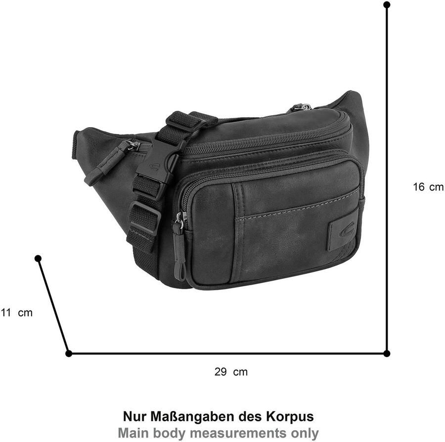 Camel active Buiktasje Laos functionele metgezel met sportieve details ideaal voor dagelijks gebruik