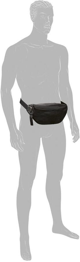 Camel active Buiktasje Pijnboom van plantaardig gelooid rundleer in een stoere look met rfid-bescherming (1-delig) - Foto 3