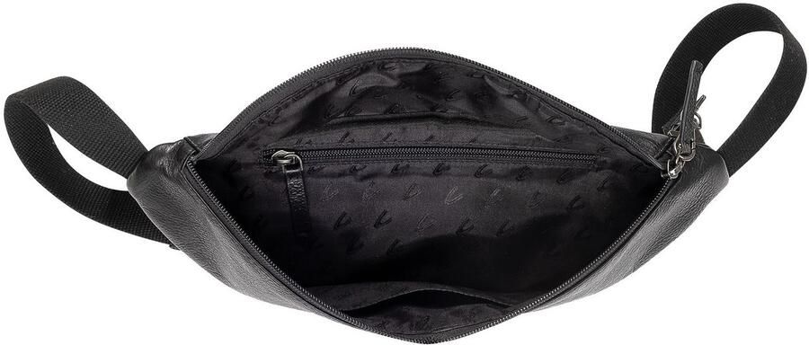 Camel active Buiktasje Pijnboom van plantaardig gelooid rundleer in een stoere look met rfid-bescherming (1-delig)