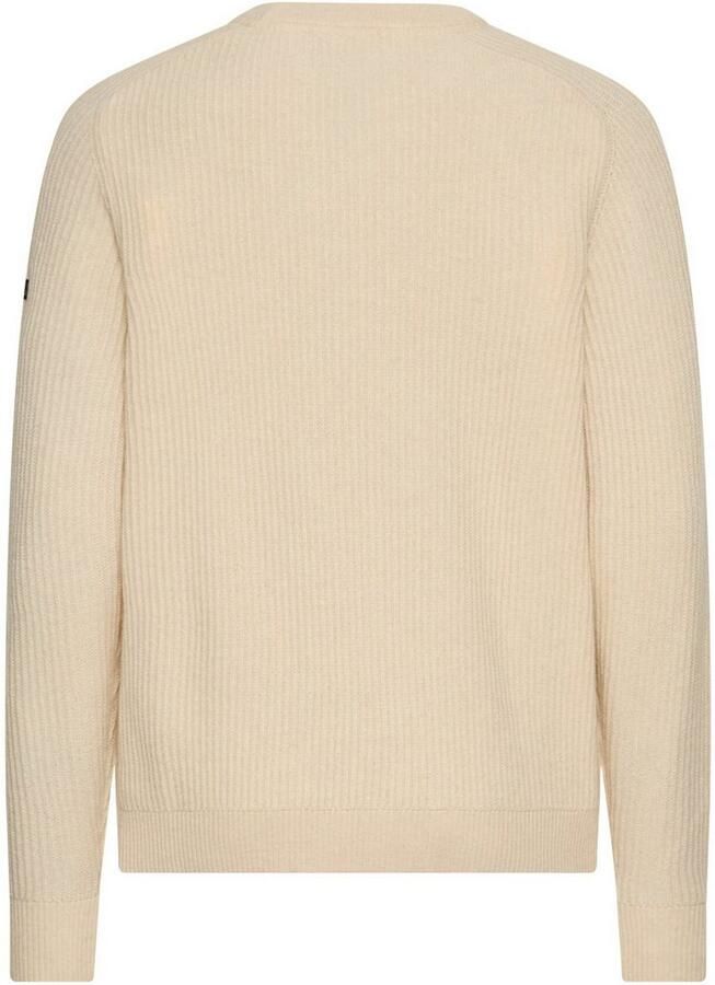 Camel active Gebreide trui van wol met ronde hals - Foto 3