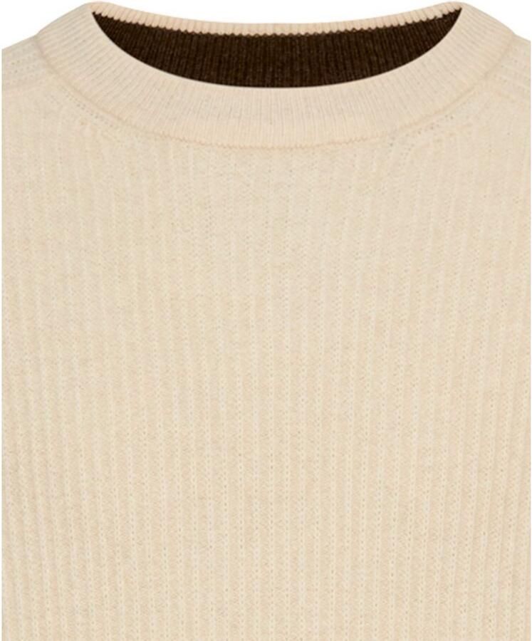 Camel active Gebreide trui van wol met ronde hals