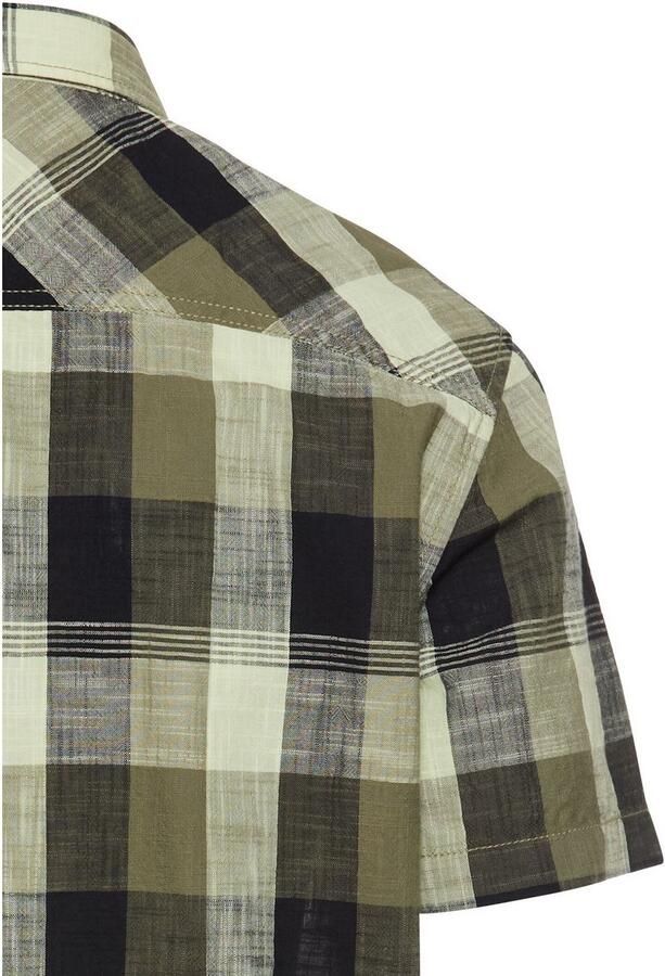 Camel active Geruit overhemd Korte mouwen van 100% katoen - Foto 2