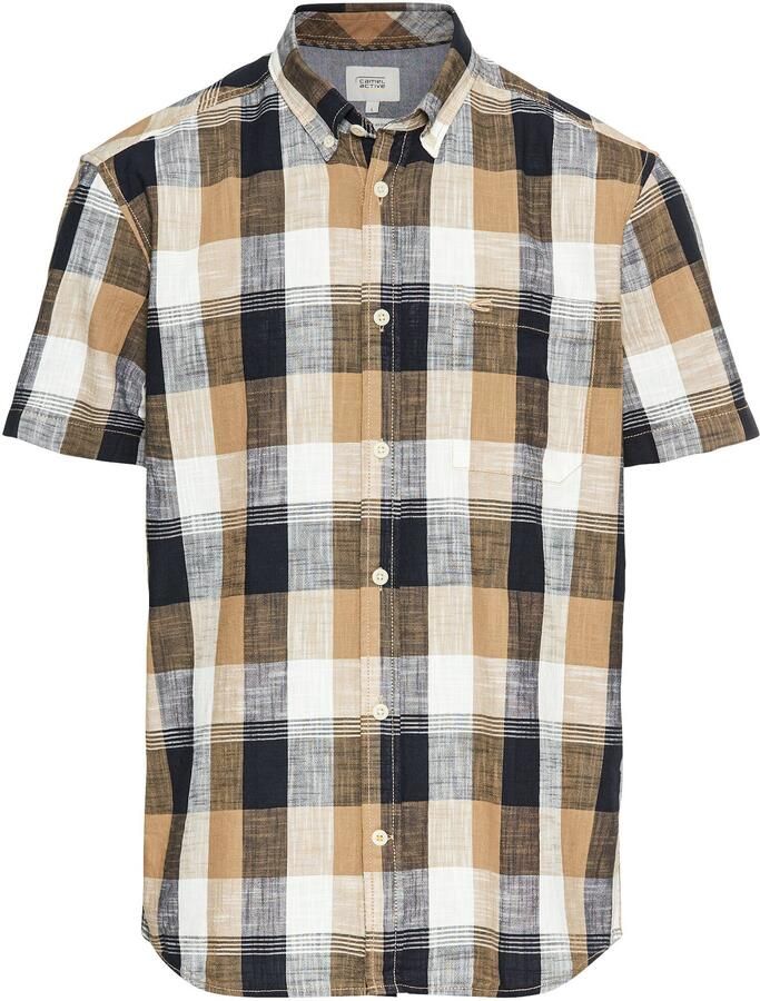 Camel active Regular fit vrijetijdsoverhemd met button-downkraag - Foto 4