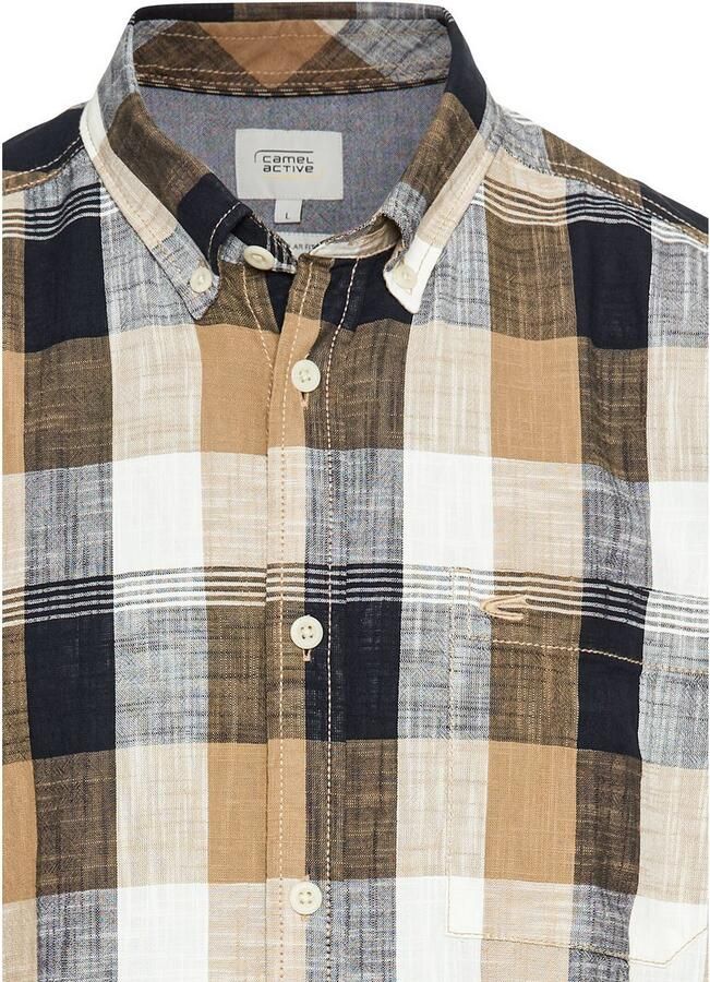 Camel active Regular fit vrijetijdsoverhemd met button-downkraag - Foto 3