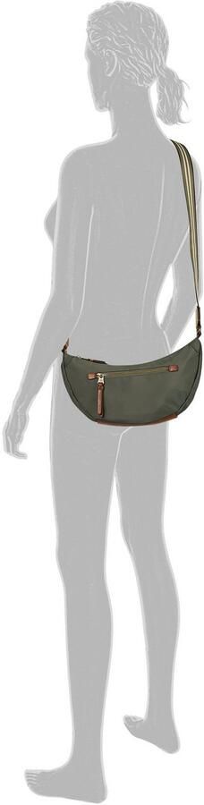 Camel active Handtas Bari van hoogwaardig mat nylon met gestreept geweven band - Foto 3