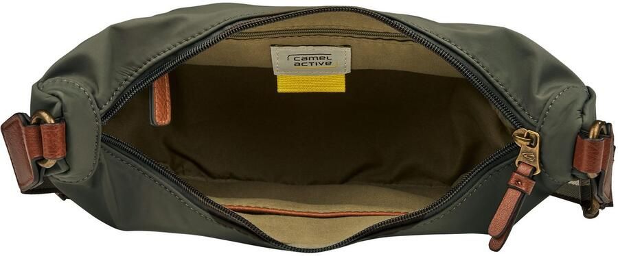 Camel active Handtas Bari van hoogwaardig mat nylon met gestreept geweven band - Foto 2