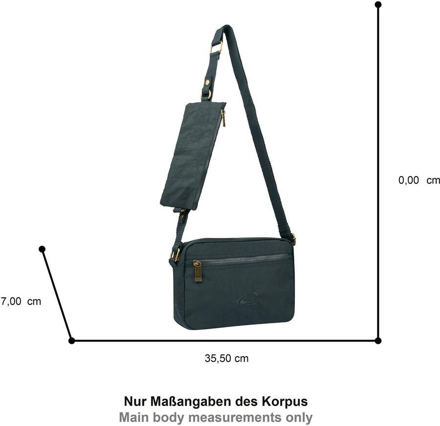 Camel active Handtas Journey veelzijdige metgezel van robuust nylon en met licht gewicht