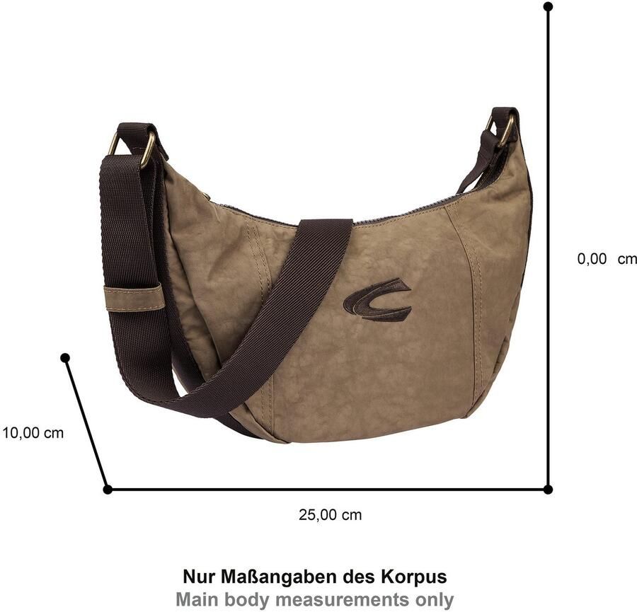 Camel active Handtas Journey veelzijdige metgezel van robuust nylon en met licht gewicht