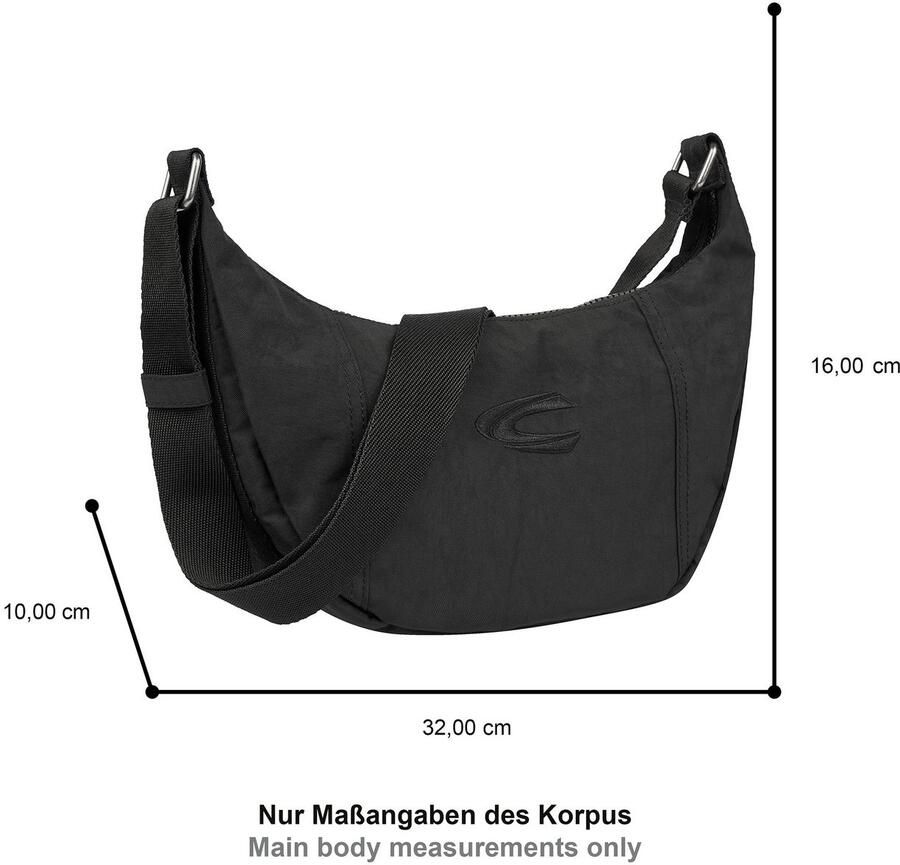 Camel active Handtas Journey veelzijdige metgezel van robuust nylon en met licht gewicht