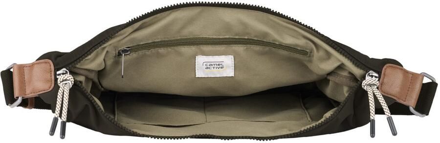 Camel active Hobo-tas Aurum van gerecycled robuust nylon lichtgewicht met fijne details - Foto 3
