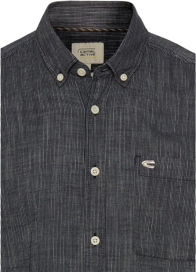 Camel active Regular fit vrijetijdsoverhemd met button-downkraag model 'Yarn'