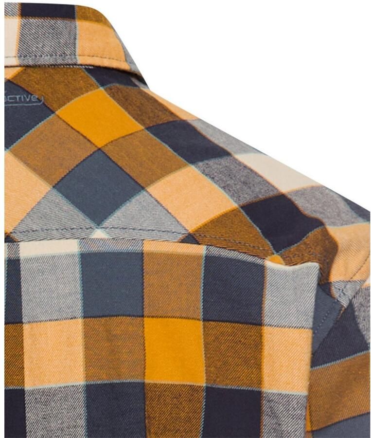 Camel active Regular fit vrijetijdsoverhemd van flanel met labelstitching