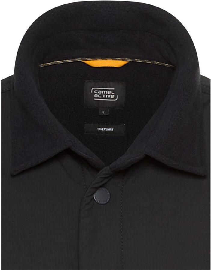 Camel active Overhemd met lange mouwen met geborduurd logo