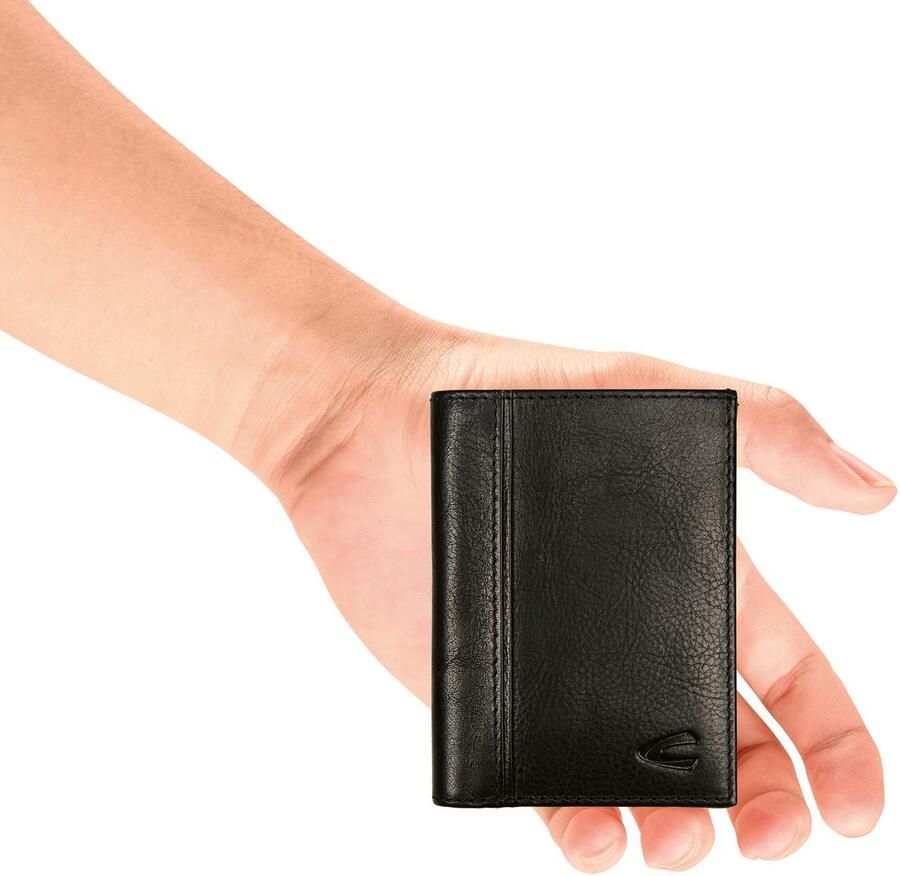 Camel active Pasjeshouder Pijnboom van plantaardig gelooid rundleer in een stoere look met rfid-bescherming