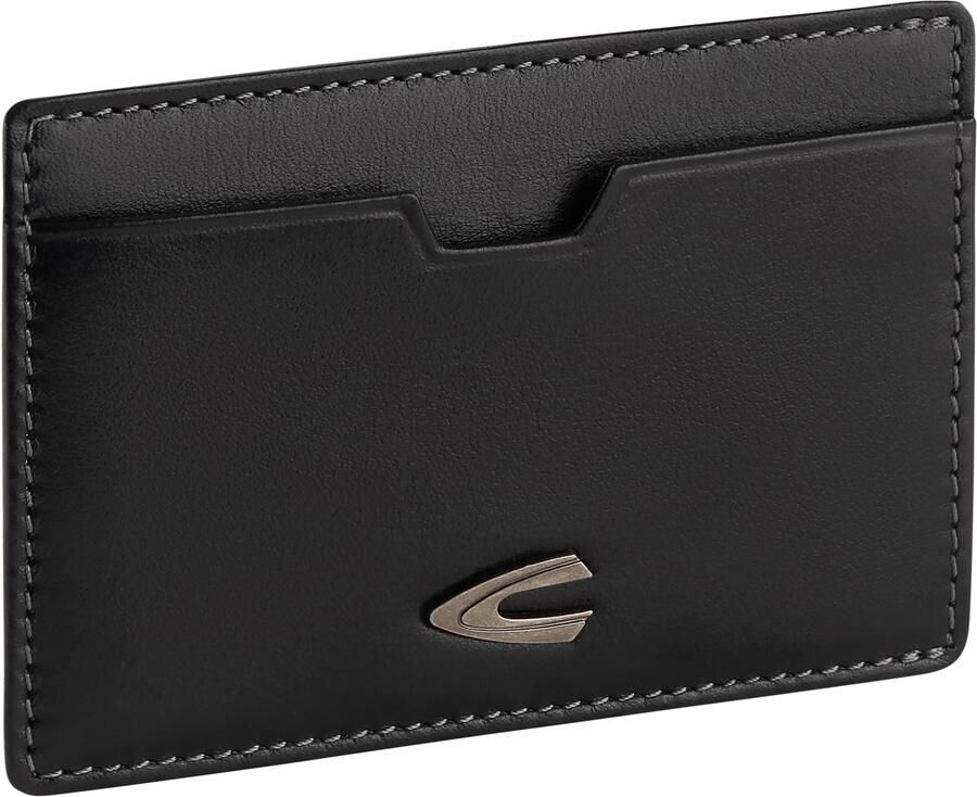 Camel active Pasjeshouder Vegas van hoogwaardig rundleer met metalen logo - Foto 4