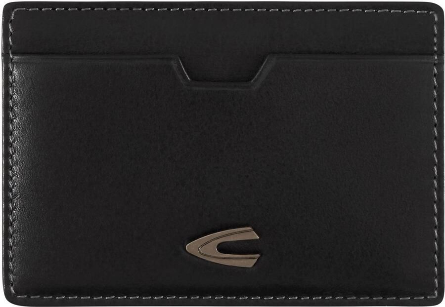 Camel active Pasjeshouder Vegas van hoogwaardig rundleer met metalen logo - Foto 2