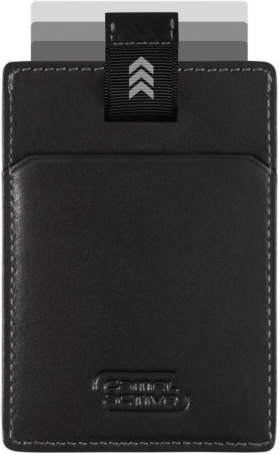 Camel active Pasjeshouder Vegas van hoogwaardig rundleer met metalen logo - Foto 3