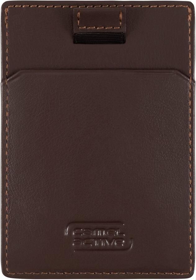 Camel active Pasjeshouder Vegas van hoogwaardig rundleer met metalen logo - Foto 2