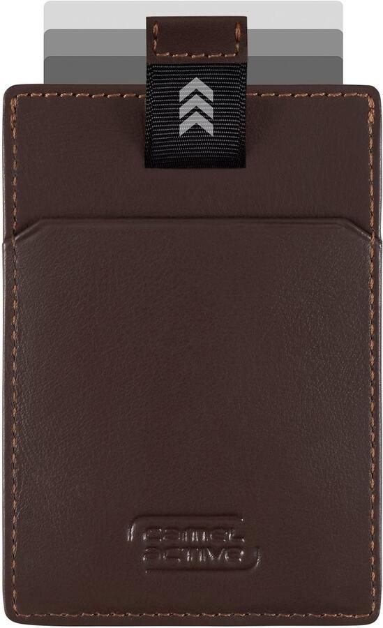 Camel active Pasjeshouder Vegas van hoogwaardig rundleer met metalen logo - Foto 4