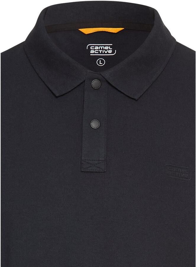 Camel active Poloshirt met lange mouwen met geborduurd logo - Foto 2