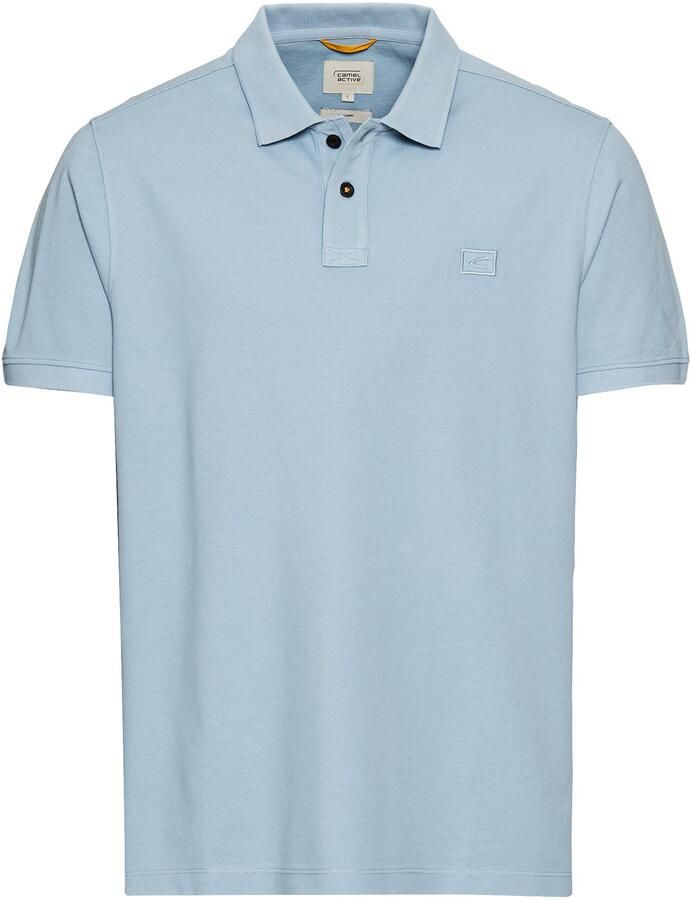 Camel active Regular fit poloshirt met labelstitching - Foto 3