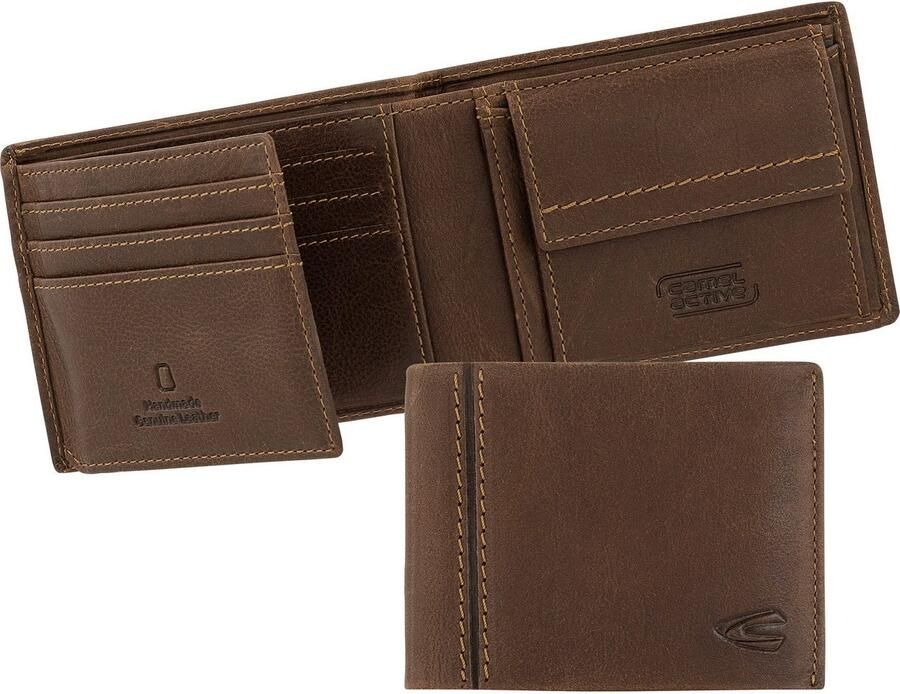 Camel active Portemonnee Bilbao van zacht hoogwaardig rundleer met rfid-bescherming