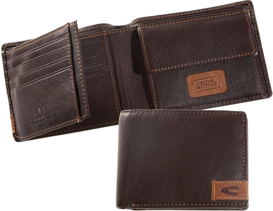 Camel active Portemonnee California ook van hoogwaardig rundleer met opvallende contraststiksels - Foto 2