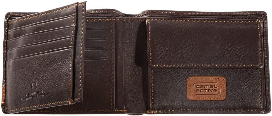 Camel active Portemonnee California ook van hoogwaardig rundleer met opvallende contraststiksels - Foto 3