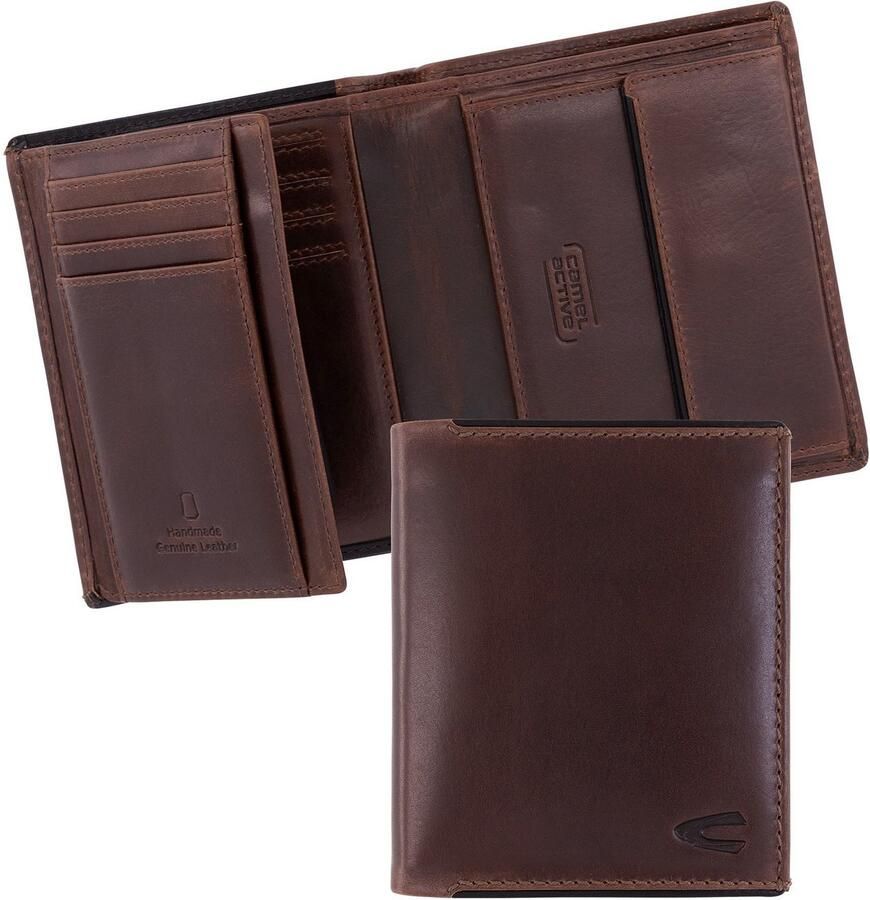 Camel active Portemonnee Cruise van hoogwaardig rundleer met rfid-bescherming