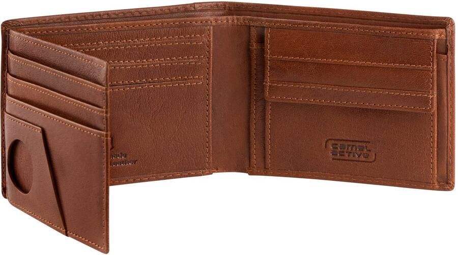 Camel active Portemonnee Field van fijn nerfleer met rfid-bescherming en tracking tag vak - Foto 3