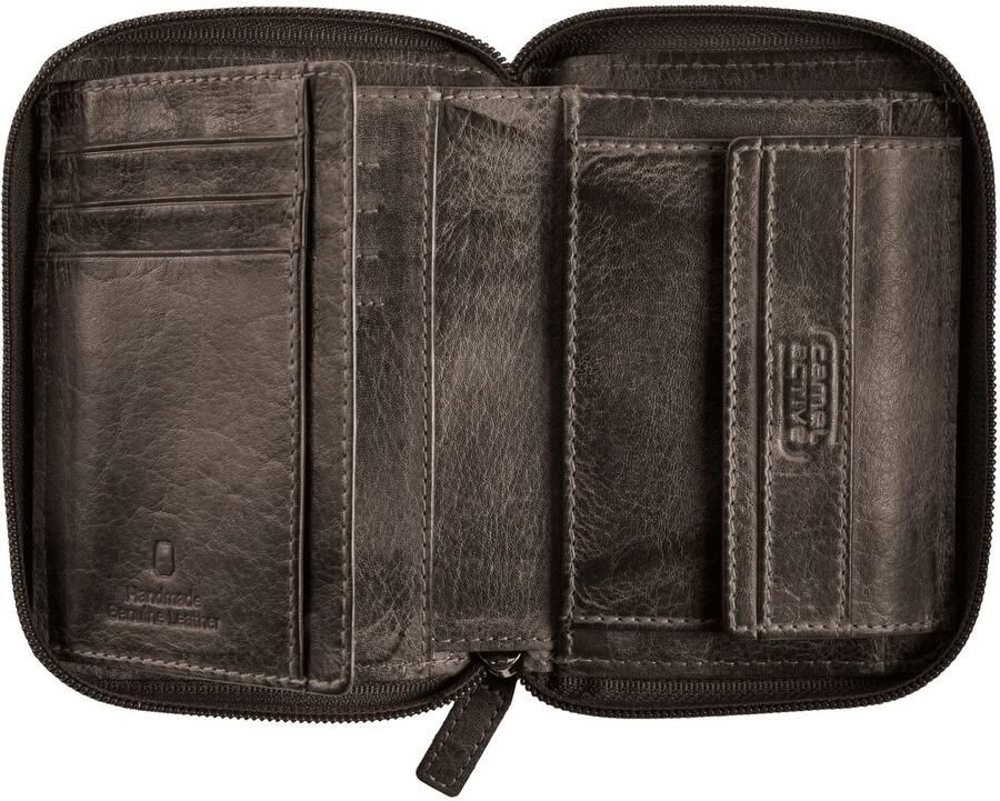 Camel active Portemonnee Melbourne van hoogwaardig rundleer met robuuste stiksels in used look - Foto 2