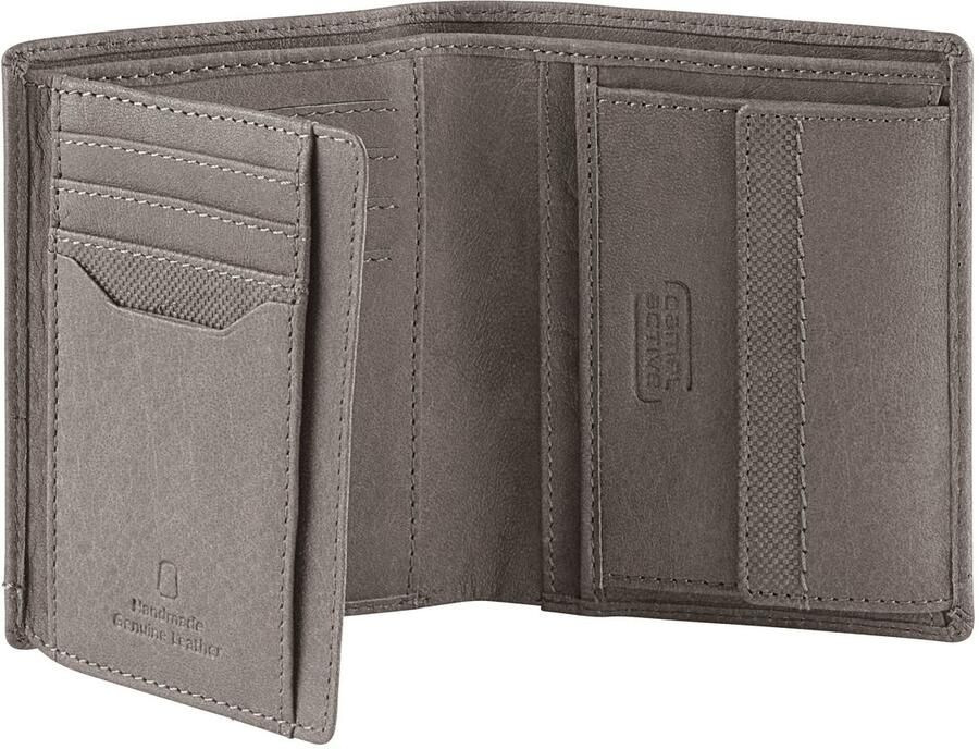 Camel active Portemonnee NIMBUS zacht nerfleer met licht afgebiesde decoratieve naden rfid-bescherming