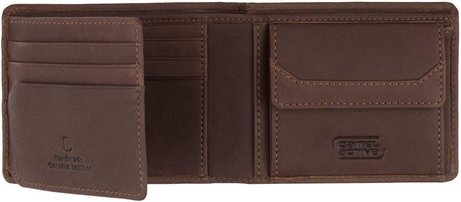 Camel active Portemonnee Ocean van waterafstotend echt leer veel opbergmogelijkheden en rfid-bescherming - Foto 5