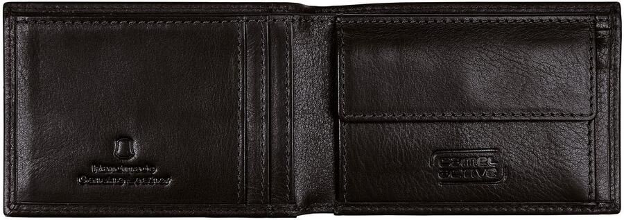 Camel active Portemonnee Pijnboom van plantaardig gelooid rundleer in een stoere look met rfid-bescherming - Foto 3