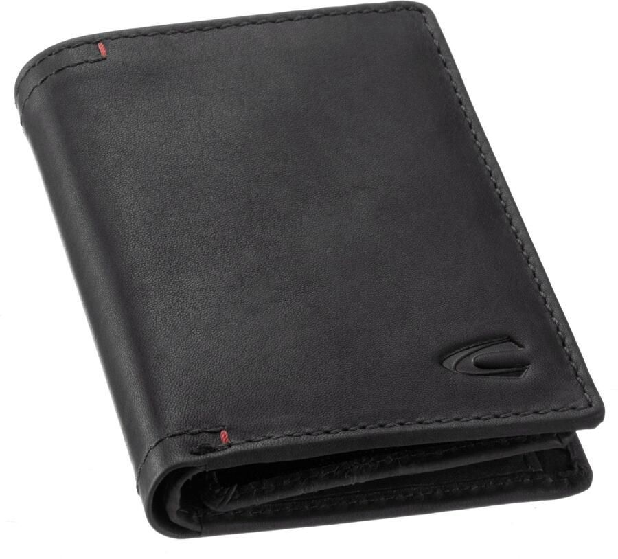 Camel active Portemonnee Salamanca van hoogwaardig rundleer met contrasterende handsteek-detail