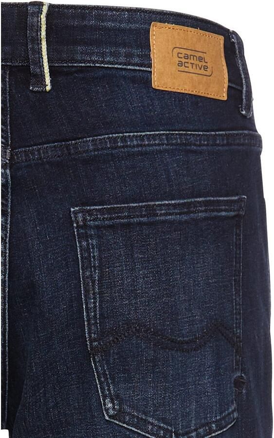 Camel active Regular fit jeans met leren badge - Foto 2