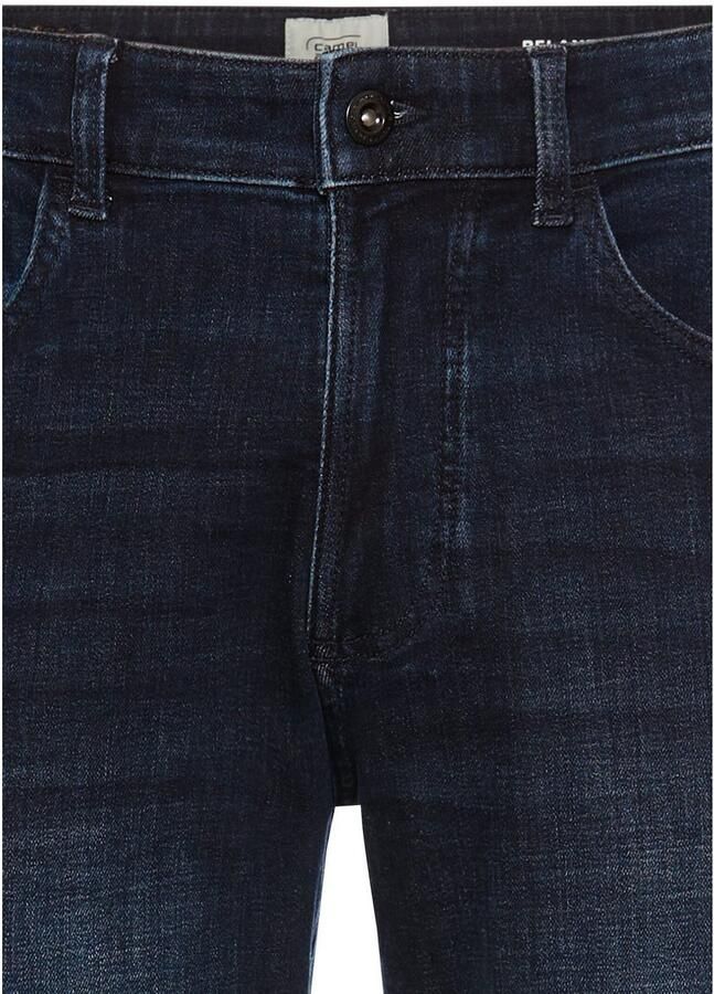 Camel active Regular fit jeans met leren badge