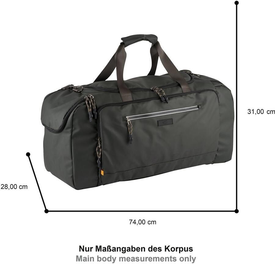 Camel active Reistas Explore waterafstotend gerecycled nylon en reflecterende ritsen