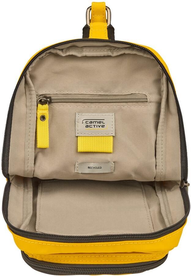 Camel active Rugzak Explore waterafstotend gerecycled nylon en reflecterende ritsen