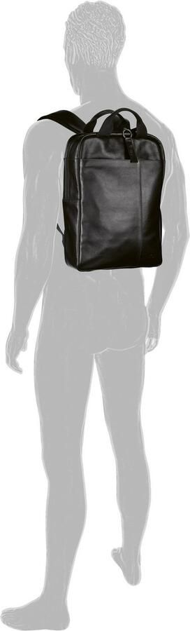 Camel active Rugzak Pijnboom van plantaardig gelooid rundleer in een stoere look met rfid-bescherming - Foto 3