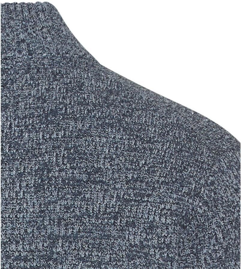 Camel active Slim fit schipperstrui met ritssluiting model 'Mouline' - Foto 2