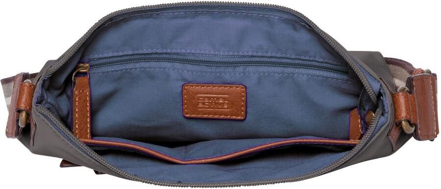 Camel active Schoudertas Bari van hoogwaardig mat nylon met gestreept geweven band - Foto 2