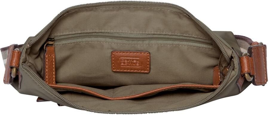 Camel active Schoudertas Bari van hoogwaardig mat nylon met gestreept geweven band - Foto 2